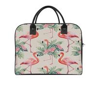 Watercolor Flamingo Laptop Tote Bag Casual Travel Handbag Multi Pocket Shoulder Bags for Work Travel