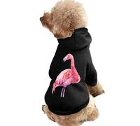 Watercolor Flamingo Novelty Dog Hoodie Funny Winter Dogs Sweatshirt Cat Puppy Hooded Clothes S