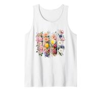 Watercolor Floral Arrangement Botanical Blooms Tank Top