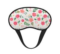 Watercolor Floral Background Printed Sleep Black Edge Eye Mask, with Good Shading Effect, is an Ideal Choice for Travel, Meditation, Etc