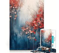Watercolor Floral Dream Jigsaws for Adults1000 Pieces Brain Memory Game Fine Cut Premium Finishing Engaging Way to Pass Free Hours (38x26cm)