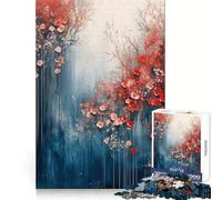 Watercolor Floral Dream Puzzle for Adults 1000 Pieces Brain Capacity Tranquil Pastime Secure Lock Creative Gift (38x52cm)
