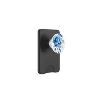 Watercolor Floral Navy Blue Hydrangeas Flower Hydrangea PopSockets PopWallet for MagSafe