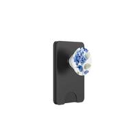 Watercolor Floral Navy Blue Hydrangeas Flower Hydrangea PopSockets PopWallet for MagSafe