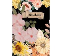 Watercolor floral notebook,: Lined inside, 120 pages, size 6x9 inches.