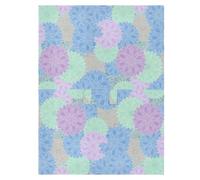 Watercolor Flower Blue Car Seat Canopy, Light Multi-Use Cover