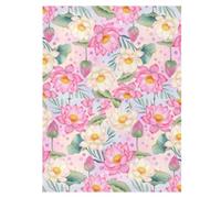 Watercolor Flower Pink Baby Car Seat Cover, Adjustable Straps