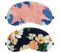 Watercolor Flowers 2-Pack Light-Blocking Soft Breathable Sleeping Mask Eye Patch
