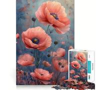 Watercolor Flowers Jigsaw Puzzles 1000 Cognitive Skill Toy Smooth Burr Free Surface Relaxing Indoor Group Activity (38x52cm)