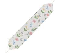 Watercolor Flowers Table Runner for Dining Table, Short Plush Runners Washable & Durable Tablerunner Modern Home Decor for Wedding, Kitchen, Holiday 229*33cm