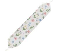 Watercolor Flowers Table Runner for Dining Table, Short Plush Runners Washable & Durable Tablerunner Modern Home Decor for Wedding, Kitchen, Holiday 178*33cm