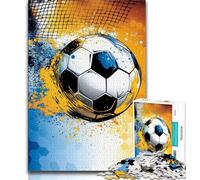 Watercolor Football Adult Jigsaws 1000 Pieces Difficult,Family Game Stress Reliever Difficult Challenge Secret Santa Gifts (50x75cm)