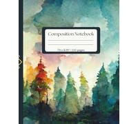 Watercolor Forest Composition Notebook/ Journal
