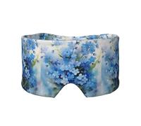 Watercolor Forget Me Not Flowers, Full Eye Covers Light Blocking Eye Mask Sleep Eye and Ear Muffs