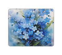 Watercolor Forget Me Not Flowers, Mouse Pad, Non-Slip Rubber Base Mouse Pad,Waterproof Mouse Mat