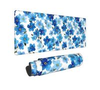 Watercolor Forget Print Mouse Pad Large Mouse Pad for Desk, Non-Slip Gaming Mousepad 12x31.5in