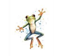 Watercolor Frog Composition Notebook: Lined Notebook for Students, Homeschool Writing, Copywork Practice, and Charlotte Mason Learning