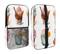 Watercolor Fruity Ice Cream Summer Vibes Pickleball Paddle Cover with Mesh Pocket for Accessories, Fits 2 Paddles and 4balls