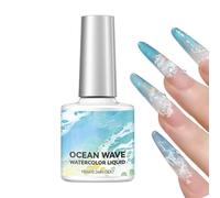 Watercolor Gel Nail - Marble Inking Lacquer, 10ML Fluid Tint For Artistic Tips, Diluted Pigment Solution With Sheer Finish, Beauty Supply, Liquid For Salons, Shows And Weddings