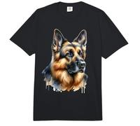 Watercolor German Shepherd Comfort Colors Adult Heavyweight T-Shirt