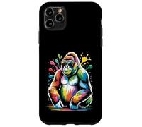 Watercolor Gorilla Ape Painted Primate Paint Case for iPhone 11 Pro Max