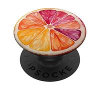 Watercolor Grapefruit Slide of Fruit Art Pattern PopSockets Adhesive PopGrip