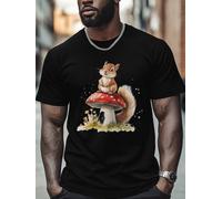 Watercolor Graphic Short Sleeve Men's T-Shirt