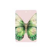 Watercolor Green Butterfly Aesthetic Car Air Fresheners 4 Pcs Hanging Scented Cards Fragrance Scented Cards For Car Aromatherapy Tablets