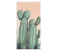 Watercolor Green Cactus Beach Towels Extra Large, Quick Dry Absorbent Multipurpose, Oversized Beach Towel, Sand Free Foldable Lightweight, Travel Towel, For Beach Pool Camping Travel Vacation, 63x31.5