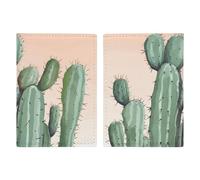 Watercolor Green Green Passport Holder with Card And Ticket Slot, PU Leather Passport Case Easy Access, Travel Essentials Document Organizer Waterproof Travel Wallet for Men Women