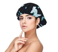 Watercolor Hammerhead Shark,Adult's Satin Sleeping Cap - Women's Elastic Sleep Bonnet, Adjustable Overnight Hair Cover