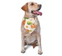 Watercolor Hand Drawn CarrotsDog Bandanas Cat Puppy Scarfs Washable Pet Handkerchief
