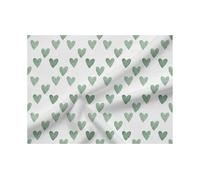 Watercolor Heart Pattern Fabric Polycotton Cotton Velvet Silk by The Metre Digital Print Half Yard Cut Quilt Quilting Stitching 130 cm Wide D-121