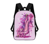 Watercolor High Hell Flowers Classic 17 Inch Backpack Travel Daypack Casual Shoulder Bag with Adjustable Strap for Men Women