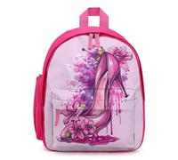 Watercolor High Hell Flowers Print Mini Backpack Cute Small Travel Daypack Purse with Adjustable Straps for Women Men