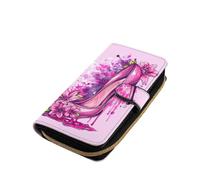 Watercolor High Hell Flowers Slim Wallet Clutch for Men Women | RFID Blocking Wallets Organizer Purse with Credit Card Slots Ideal Gifts