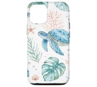 Watercolor Honu Sea Turtle - Tropical Beach Coastal Boho Case for iPhone 12/12 Pro