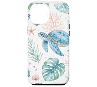 Watercolor Honu Sea Turtle - Tropical Beach Coastal Boho Case for iPhone 12 Pro Max
