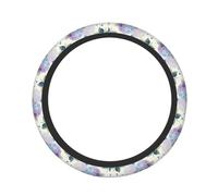 Watercolor Hydrangea Butterfly Steering Wheel Cover