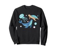 Watercolor illustration Underwater world Sweatshirt