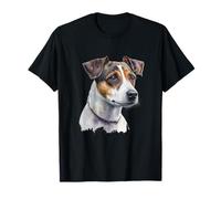 Watercolor Jack Russell Terrier Portrait Pet Dog Lover T-Shirt