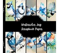 Watercolor Jay Scrapbook Paper, Woodland Creature Junk Journal Paper, Bird Decorative Paper, DIY Projects, Origami, Collage Sheets, Decoupage Paper, 10 Designs, Double Sided