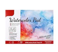 Watercolor Journal Sketchbook Premium Thick Cotton Paper 300gsm for Artistic Painting Students Artists Watercolor Acrylic Ink Sketching (SC05-A4 300G 15 Sheets)