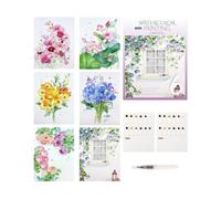 Watercolor Kit 12 Colors Beginner Portable Workbook with Pen