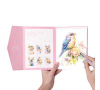 Watercolor Kit - Beginner Artist Activity, Creative Painting Lesson Book, Self Guided Art Instruction, Complete 12 Color Paint Palette, Quality Brush Set Included, Artistic Workbook Pages