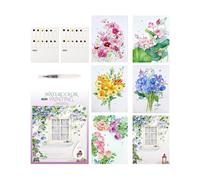 Watercolor Kit, Beginner Friendly, 37.2x28.9cm, Mini Watercolor Paint Set, Pocket Artist Palette With Sketchbook, Art Preservation Solution, For Home Studio School College Travel Desktop Outside