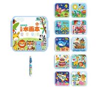 Watercolor Kit - Reusable Water Art Set | Paint Kit with Portable Book Design Feature, Drawing Supplies with Guided Activity for Creative Learning, Art Category Materials