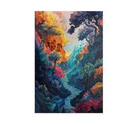 Watercolor Landscape Jigsaw Puzzles for Adults 150 Pieces Educational Toys Challenging Game 150 Piece Puzzles for Adults for The Whole for Women Gifts for Men