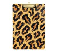 Watercolor Leopard Print Wallpaper Hardboard Softball Coach Teacher Size 9x12
