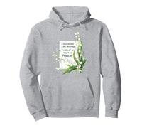 Watercolor Lily of the Valley Christian Prayer Pullover Hoodie